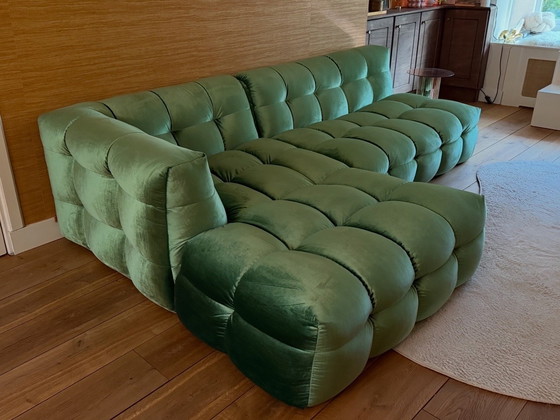 Image 1 of Divano in velluto verde della Dutch Sofa Company