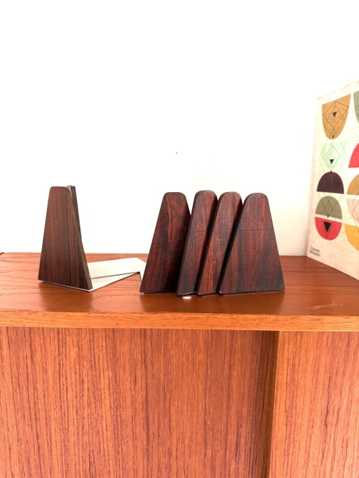 6 fermalibri vintage in palissandro, Kai Kristiansen '60 – boekenkasten, Wood, Metal