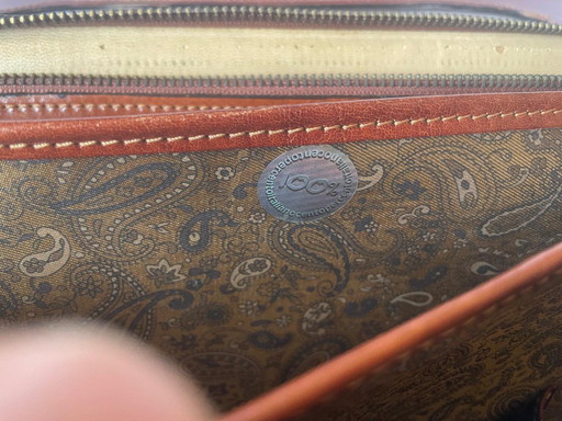 Borsa da lavoro in pelle vintage L.A.P.A. Florence - Stile borsa da medico Dulles - Made in Italy