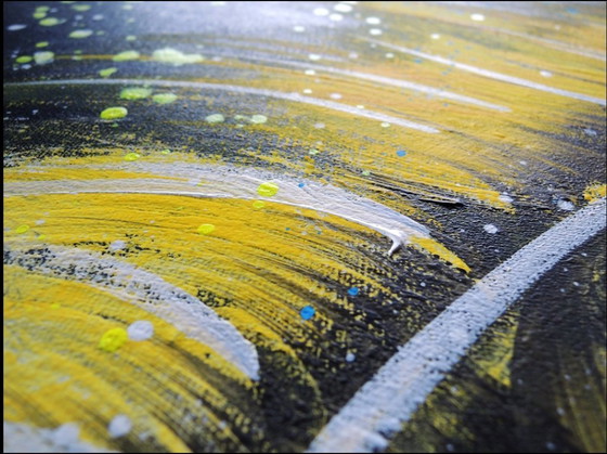 Image 1 of Feather XXL olieverf abstract