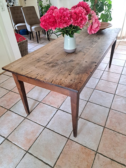 Antieke Frans Boeren Tafel
