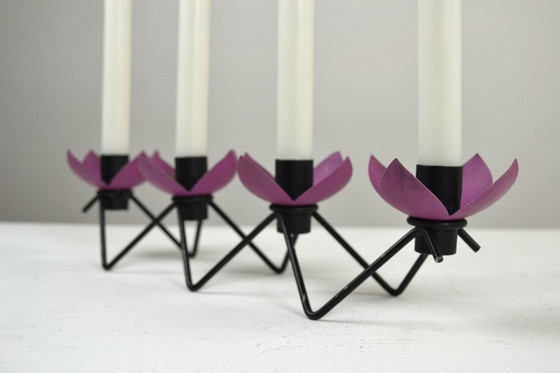 Image 1 of Candelabro Mid-Century Modern disegnato da Gunnar Ander per Ystad-Metall, Svezia, anni '50