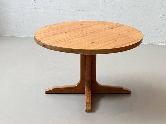 Image 1 of Dining room set: Extendable table and 8 chairs by NC Sweden, 1970s