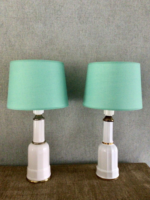 Ensemble de lampes de table vintage Søholm Danemark années 1960