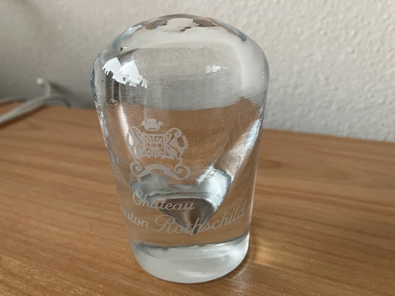 Image 1 of Chateau Mouton Rothschild mouth-blown paperweight.