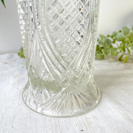 Vintage glass vase with geometric pattern – Geometrisch (photo 8 of 13)