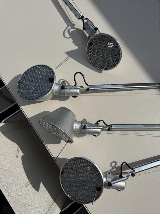Image 1 of 8x Lampada da scrivania Artemide Tolomeo Mini – Argento – Design italiano iconico