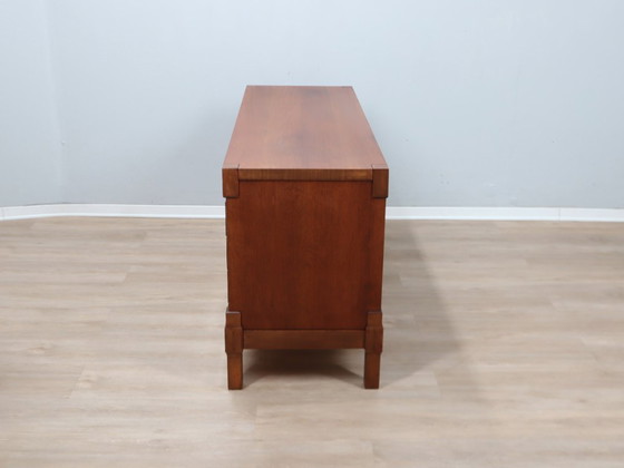 Image 1 of Italian Mid-Century Rationalist Walnut Multi-Drawer Sideboard 1970s