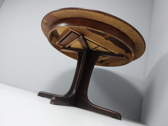 Image 1 of Vintage Extendable Round Table, Mid-Century
