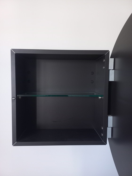Moderne Bruin Design Kast – Wandkast, Wood, Glass (photo 3 of 5)