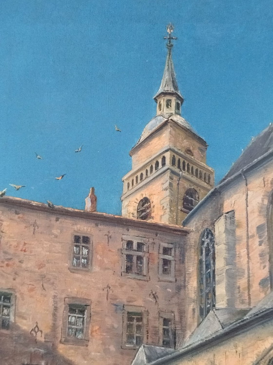 Painting, Old Painting by Hans Franz Edmund Killian - dated 1907, Art, Wood, Canvas, Blue (photo 7 of 13)