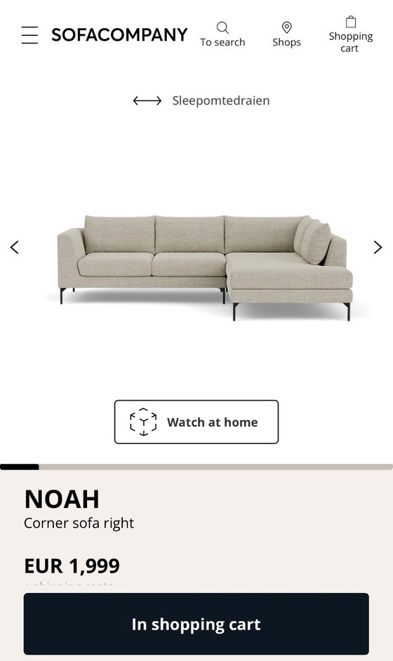 Beautiful L-shaped sofa from Sofa Company NL - As Good As N – Corner sofas, Polyester (photo 5 of 5)