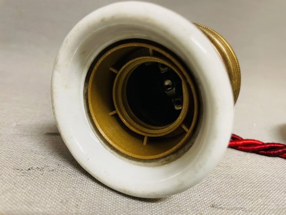 Image 1 of Hanglamp antiek messing