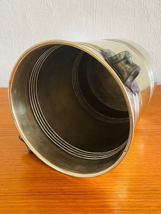 Image 1 of Art Deco Silver Plated Champagne Bucket by Argit, 1920s