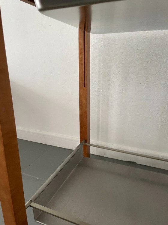 Image 1 of Chariot de bar vintage au design scandinave avec glacière intégrée en métal