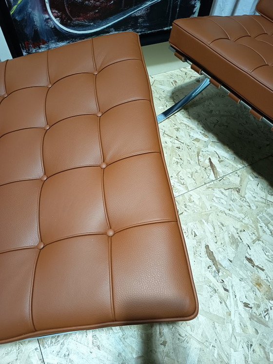 Image 1 of Sillones KNOLL Studio Barcelona (NUEVA Serie 2026) en piel natural (color coñac)