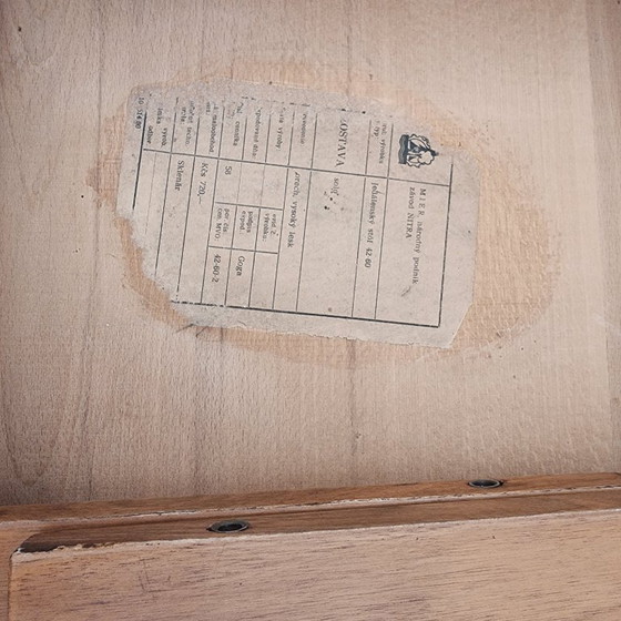 Image 1 of Art Deco Dining Table in Walnut, 1960s