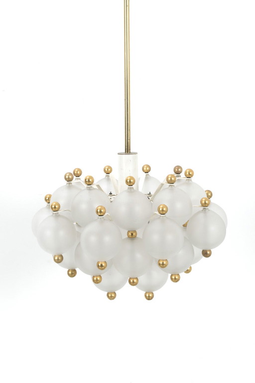 Kinkeldey Frosted Globes Pendant Lamp Belvedere Kristall