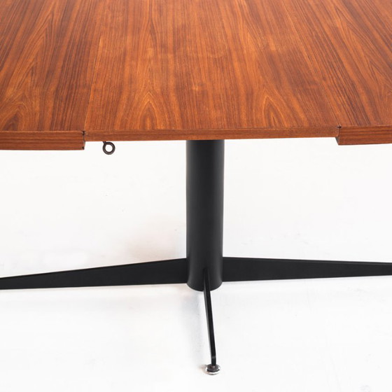 Tavolo da pranzo allungabile vintage. Roche Bobois. Anni '60. – Tavoli da pranzo, Wood, Iron (photo 9 of 12)