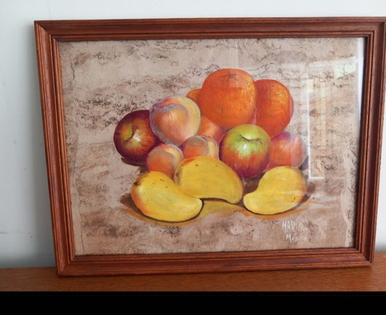 Image 1 of Rare Triptyque d'art AMATEdu Mexique signé MARIN México 