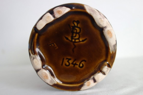 Art Nouveau Vases and Cache-Pots by De Bruyn, 1920s, Decorative Objects, Ceramic, Brown (photo 10 of 15)