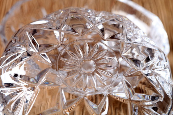 Image 1 of Vintage snoepkom van loodkristal: Courtenay Royal Rock, geometrische bonbonnière