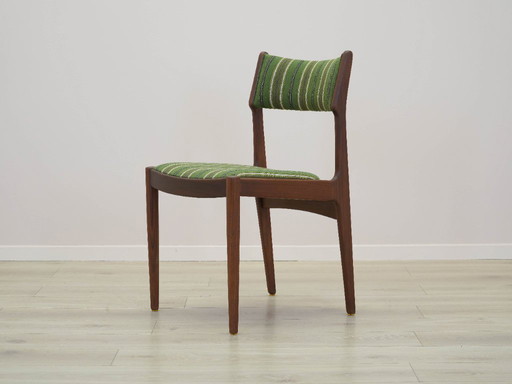 Juego de dos sillas de teca, diseño danés, década de 1970, fabricadas en Dinamarca.