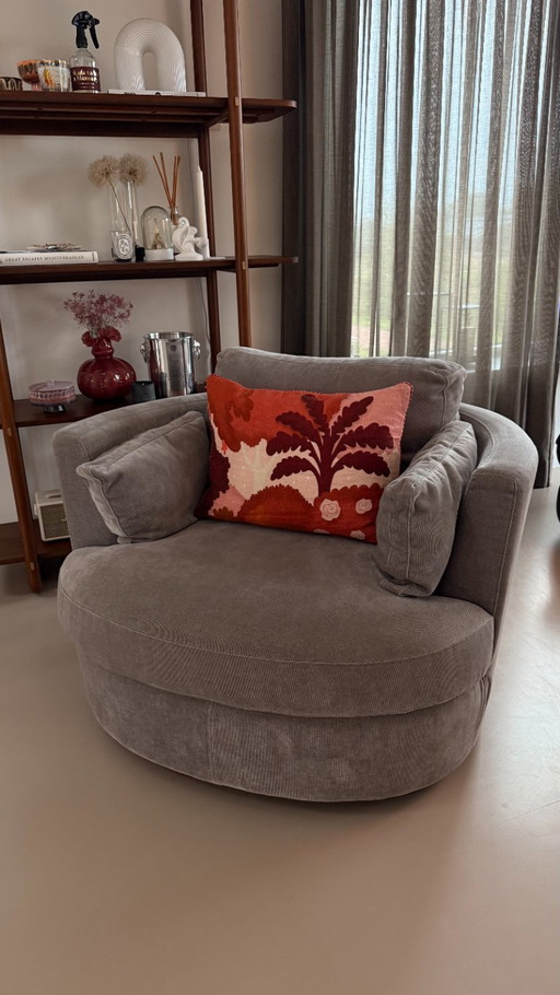 Sedia girevole Clarissa di Eichholtz come nuova, lussuosa sedia di design