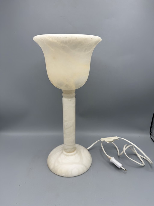 Elegant Alabaster Table Lamp by A. Santa Rita
