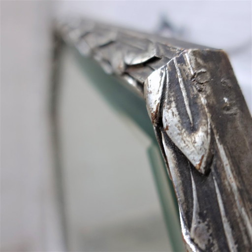 Vintage silver-plated mirror