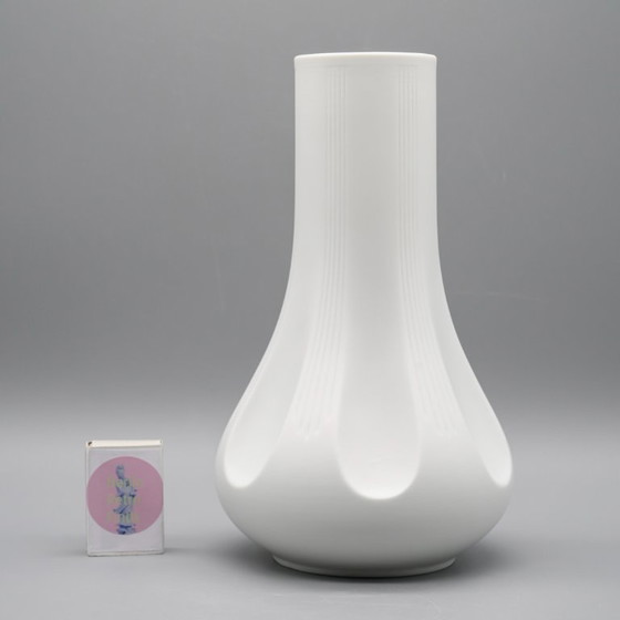 Image 1 of ARCHAIS Vasen-Duo Heinrich Fuchs Hutschenreuther 60er–70er Jahre Op-Art Biskuitporzellan