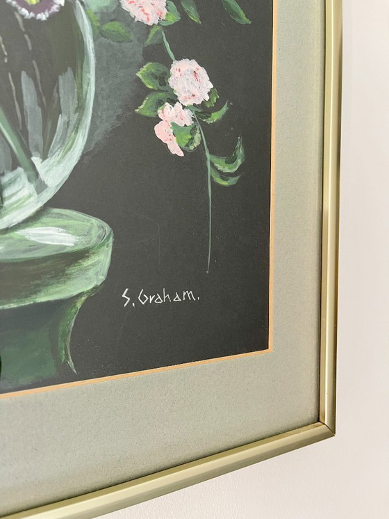 Image 1 of Nature morte vintage de fleurs