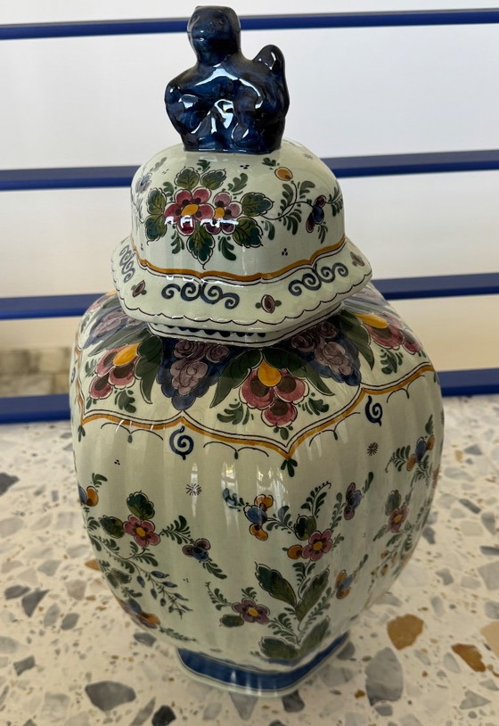 Grande potiche vintage in poliestere Delft – 5300 – dipinta a mano – Olanda – Oggetti decorativi, Other (photo 4 of 5)