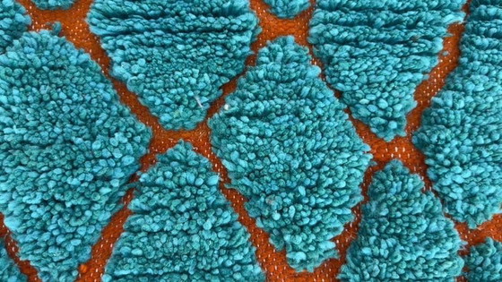 Image 1 of Handgeknüpfter Berberteppich aus reiner Wolle, traditionell gefertigt, 1,5 x 2,5 m