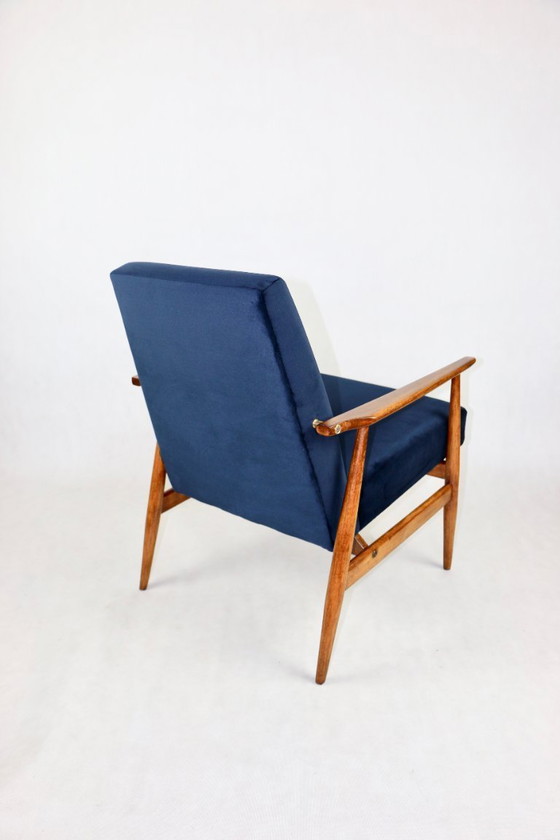 Image 1 of Vintage blauwe vos fauteuil, 1970