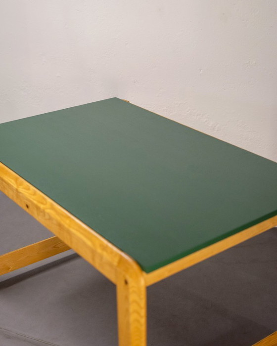 Image 1 of Scandinavische uitschuifbare eettafel van eikenhout