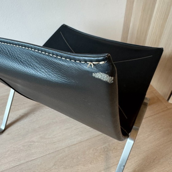 Poul Kjærholm PK22 Fauteuil Lounge pour Fritz Hansen, Cuir Noir, 2007 – Chaises & fauteuils, Leather, Metal (photo 16 of 20)