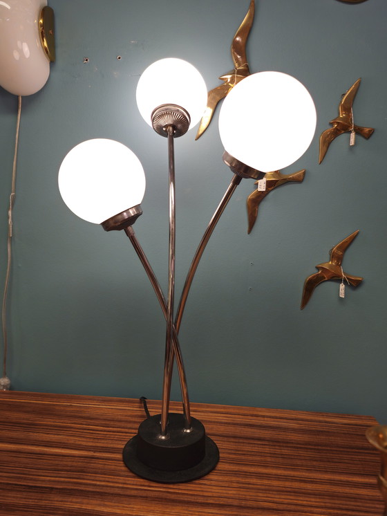 Image 1 of Vintage Bulb Lamp Table Lamp Desk Lamp Bulbs Chrome