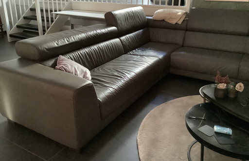 Large Leather Sofa in 2 Parts