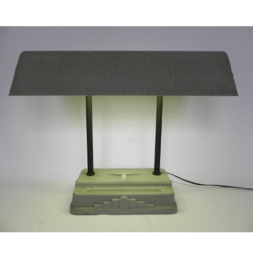 Art deco desk lamp sevadac with fluorescent lamp﻿