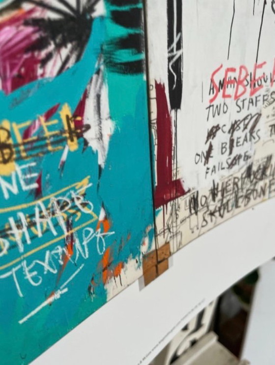 Image 1 of Jean-Michel Basquiat (1960–1988), Ishtar 1983, Gedruckt in Großbritannien. Lizenziert von Artestar New York.
