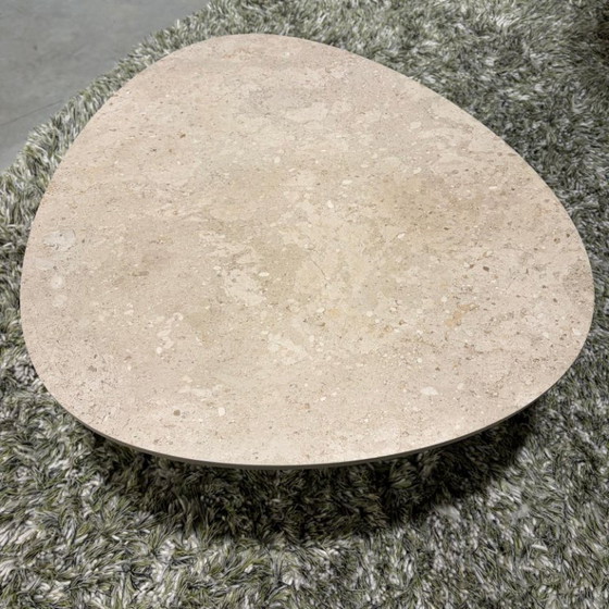 Set di tavolini da caffè Metaform Nobby, Pietra, Metallo, Beige, Modern (foto 4 di 5)