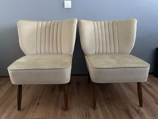 2x Vintage cocktail chairs