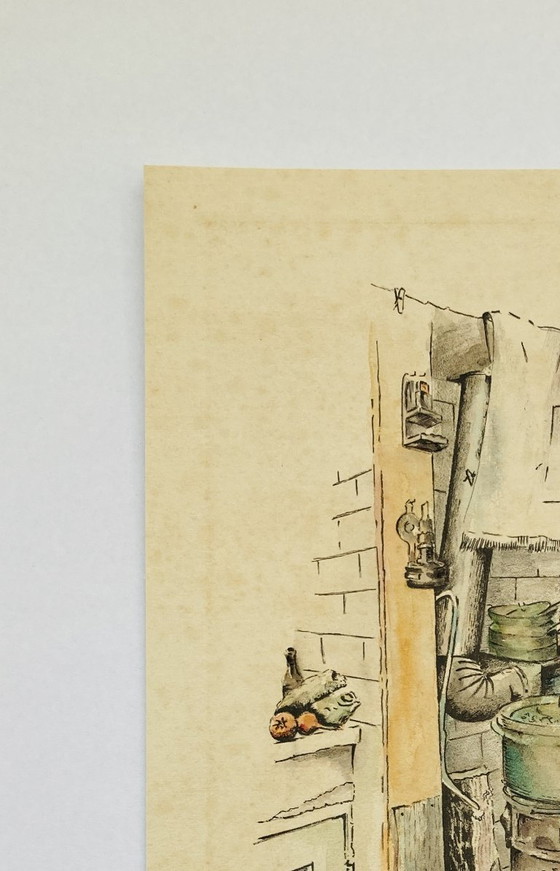 van Oosten - Küchenszene - 1945 - Radierung – Lithographien & Drucke, Papier (photo 4 of 5)