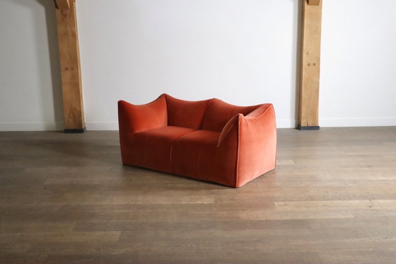 Image 1 of Divano Le Bambole in velluto corallo di Mario Bellini per B&B Italia, anni '70