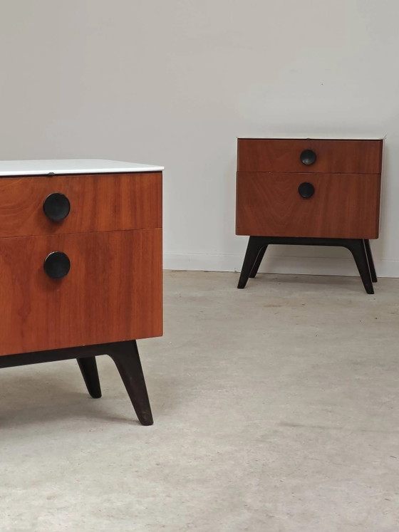 Comodino di Jindrich Halabala per Up Zavody 1950 – Comodini, Wood, Art Deco (photo 7 of 30)