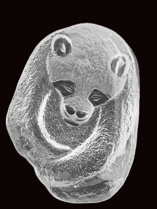 Mats Jonasson - Báscula de oso panda grande y sólida - ¡2285 gramos!