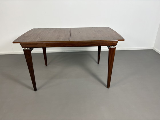 Image 1 of Vintage uitschuifbare Teak Tafel jaren’60