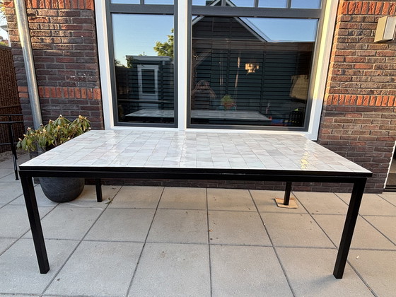 Image 1 of Zellige / mosaic garden table - 200 x 100 cm - 6 pers.