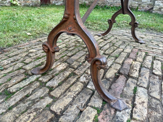 Image 1 of Tavolo da giardino Tavolo da bistrot con marmo antico francese